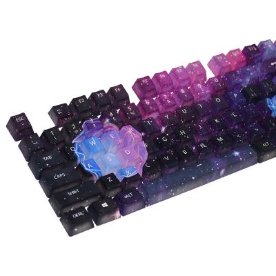 China New Starry Keycap Sky Blue Keyboard Keycap Keypad DIY Feel Customized ABS Keycaps for sale