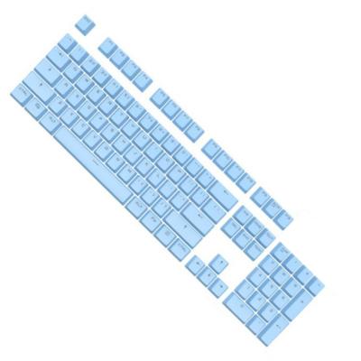 China Cheap high quality cross shaft characters doubleshot ABS multicolor mixed main translucent keycaps translucent keycaps 104 for sale