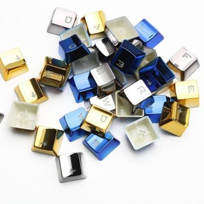 China Keycaps Hot Selling PBT Plated Metal Texture Key Eat Chicken Hat Key 12 Key Personality Backlit Keycap for sale