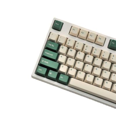 China Customized high quality milk green color PBT OEM mechanical accessories pbt keycap keycap 123pcs simple set for sale