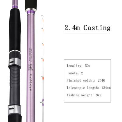 China Wholesale Carbon Ryobi Spinning Fuji Guide Rod Carbon Fiber Seawater Fishing Rods Boat Fishing Rod for sale