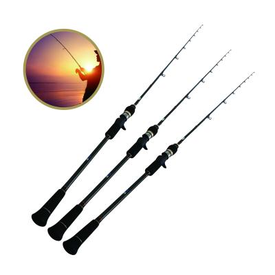 China New Arrival 1.83m/1.95m Carbon Bait Casting Rods Carbon Fiber Sea Fishing Rod Slow Baiting Rod for sale