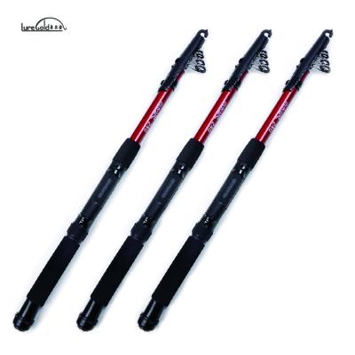 China Wholesale 2.1m 2.4m Glass Fiberglass Rod Guide Ring Sea Rod 10ft Ceramic Telescopic Deep Sea Fishing Rod for sale