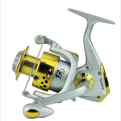 China Wholesale 1000-7000 Plastic Main Seawater Reel Spinning Silver Yellow Fishing Deep Reel SP-SR-003 Sea Fishing Reel for sale