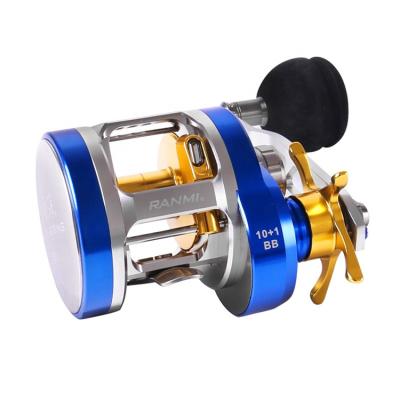 China Ryobi Baitcasting Fishing Reel Low Profile RANMI Baitcasting Trolling Reel for sale