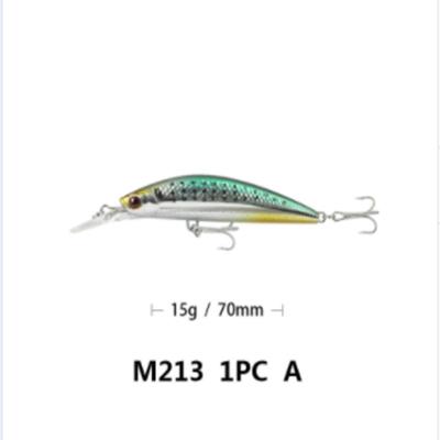 China New 7cm Minnow Bait 15g ABS Fishing Lure Hard Plastic Sinking Lure Saltwater Plastic Artificial Freshwater Minnow Fish Sinking Lure for sale