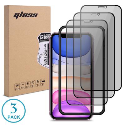 China 3 Pack 2.5D 0.3mm Anti Spy 9H Tempered Glass Film Ultrathin Privacy Screen Protectors For iPhone 14 12 xs 11 xr Se plus 13 pro 8 7 6 X Max for sale