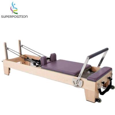 China 300kg Commercial Fitness Gym Yoga Workout Exercise Microfiber Pilates Reformer Machine for sale