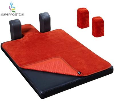 China Custom Made Yoga Pilate Exercise Anti Slip Gym Training Sports Fitness Sport Yoga Pilates Pad Reformer Towel for sale