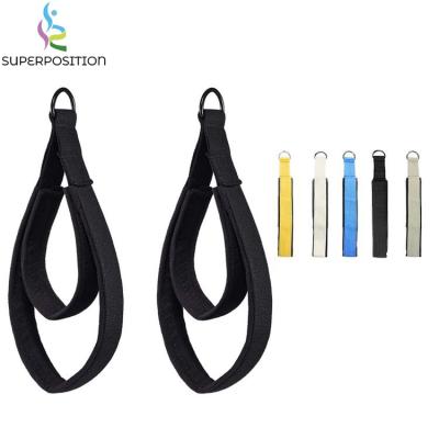 China OEM Color 200kg Exercise Training Double Loop Handle Pilates Straps For Reformer Accessories for sale