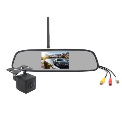 China Wireless Car Parking Assistance Kit 4.3inch LCD Mirror Monitor HD Rear Backup Rear View Camera en venta