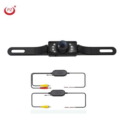 China 2.4G LED Night Vision Car Rear View Camera Hearing Permit Backup Camera PZ413-W for sale