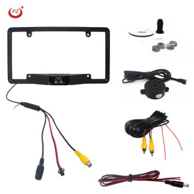 China Parking Aid 3 in 1 License Plate Frame Recognition Rear View Backup Camera à venda