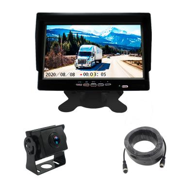 China Heavy Duty Vehicle Truck Backup Reverse Camera Semi 24 Volt Camera System Reverse Camera Trailers 7 Inch LCD Monitor for sale