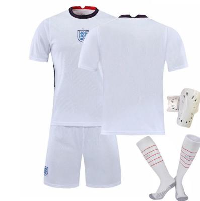 China Sets 2021 Custom Adult Kids Kits England Kane Sterling Rashford Soccer Jersey Set Soccer Jersey for sale