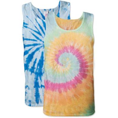 China Mens 100%cotton Tie Dye Tank Singlet Tops Anti-Pilling Sleeveless T-Shirt for sale