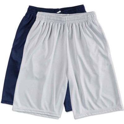 China Anti-Wrinkle Summer Custom Sports Mens 100% Polyester Basketball Performance Running Pocket Sweat Shorts for sale