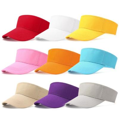 China Custom Picture Polyester Breathable Marathon Sport Sun Visor Adjustable Running for sale