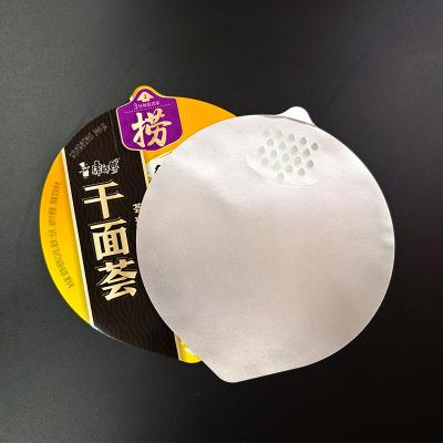 China High temperature resistance Instant Noodles Packaging Film Die Cut Aluminum Composited Lid Sealing Film for sale