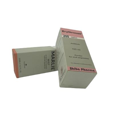 China Customized Printed High Quality Recyclable Pharmaceutical Medication Cardboard Medicine Folding Packaging Paper Box for sale