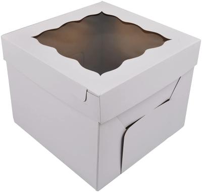 China Hot Selling Recyclable Various Sizes Wholesale Corrugated Paper Cake Box For Pastries, Pie, Cupcakes for sale