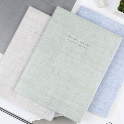 China Soft Line Page Journal Promotion A4 B5 A5 Waterproof Vintage PVC Coating Notebook for sale