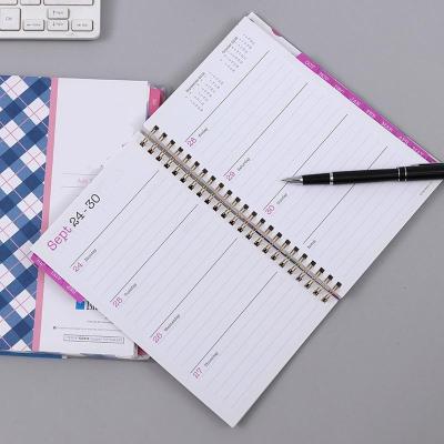 China Clear bag; Customized index page factory direct sale coil planner spiral notebook with index page for sale