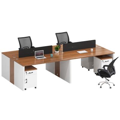 China Thickened Modular Double Foot Plate Reasonable Price Workstation Staff Table Office Chair And Desk for sale