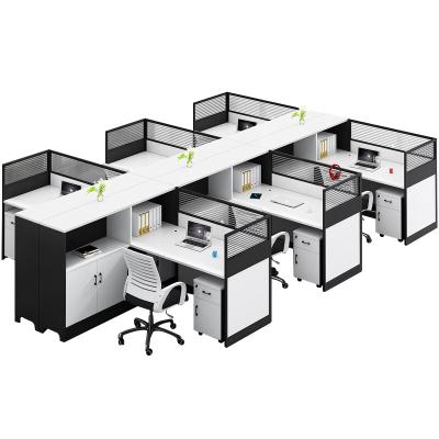 China Best Storage Cabinet High Hot Selling Price Design Office Partition Screen Staff Work Station Staff Table for sale