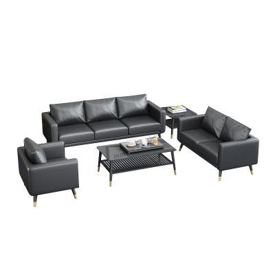 China China Manufacture Comfortable Quality Fabric Office Furniture Synthetic Leather Modular Set Sofa for sale