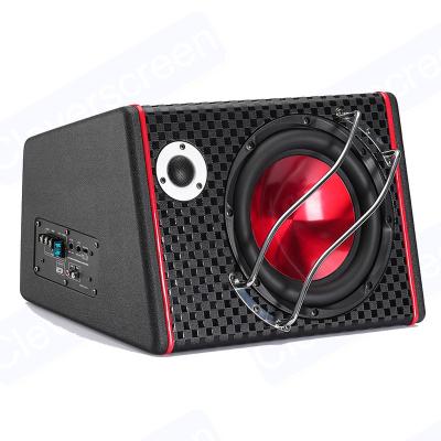 China 10 Inch 800W Trapezoidal Active Bass Under Seats Slim Active Powered Bass Speaker Car Audio Underseat Subwoofer Universal for sale