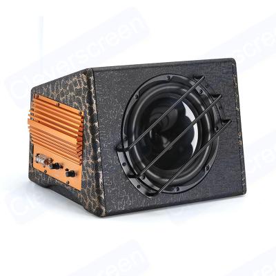 China New Product 10 Inch Square Active Subwoofer 1500W Under Seats Slim Bass Speaker Car Active Powered Audio For Car Universal Universal for sale