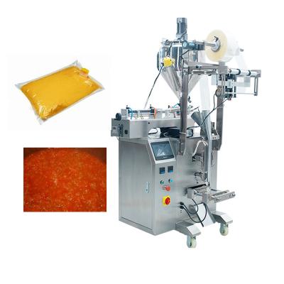 China Chili Sauce Packaging Filling And Back Seal Bag Packing Machine Manufacturer for sale