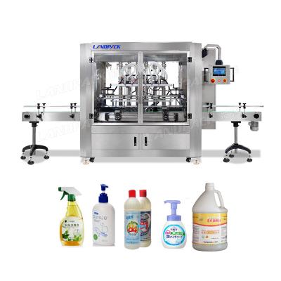 China Automatic Volumetric Detergent Soap Filling Machine Dishwash Liquid Cream Filling Machine for sale