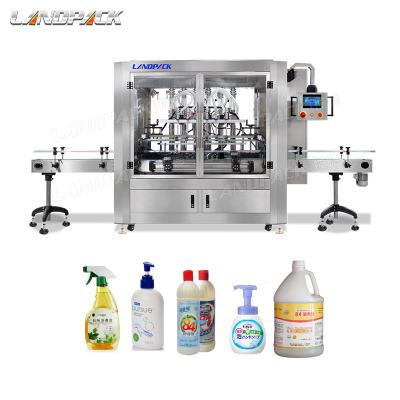 China CE Approved Automatic Piston Liquid Bottle Shampoo Filling Machine For Oil Soap Bottling Line for sale