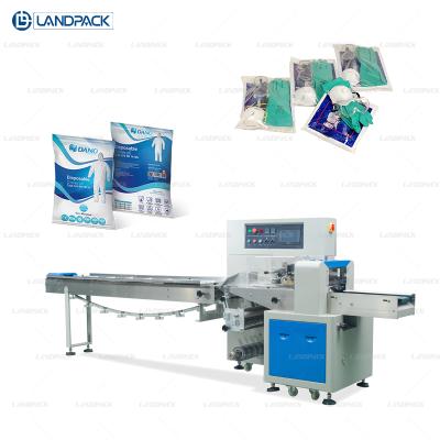 China landpack body protection suit horizontal packaging machine for sale