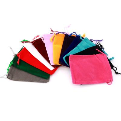 China Waterproof Custom Small Gift Velvet Pouch Bag Colorful Drawstring Velvet Drawstring Bag for sale