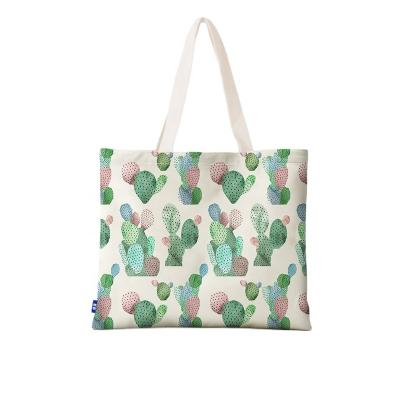 China 8oz Eco Friendly Reusable Eco Friendly Canvas Tote Bag Green And White Canvas Shoulder Bag for sale