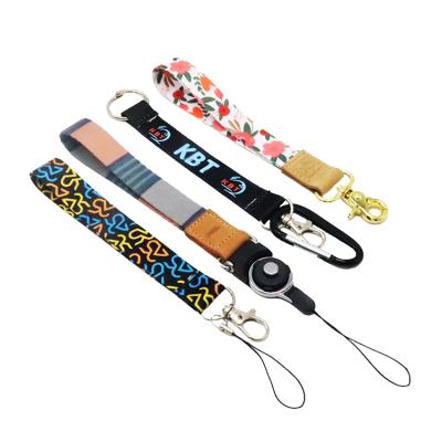 China Eco - Friendly Customize Nylon Lanyard Phone Wrist Security Other Lanyards Card Holder With Logo for sale