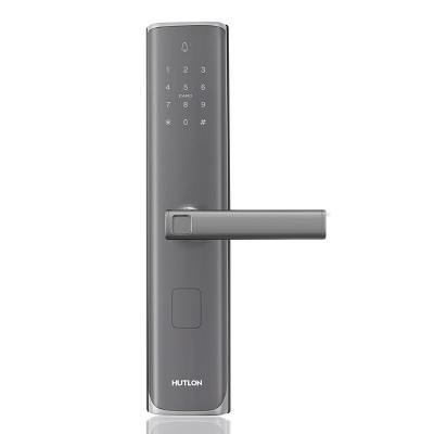 China Home smart Digital door lock wifi lock fingerprint handle with Anti-peep smart code lock for sale