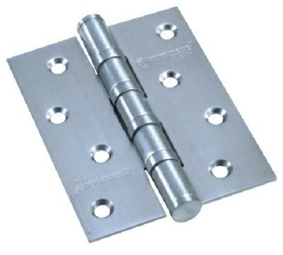 China Popular Flat Stainless Steel Matt Sliver Door Hinges Traditional Market Ball Bearing for sale