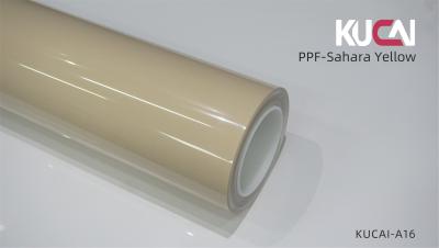 China TPU Automotive PPF Film Sahara Yellow Colored PPF Wrap Gloss Retention for sale