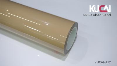 China TPU Cuban Sand Yellow Color PPF Film For Car Self Healing Gloss Or Matte Finish for sale