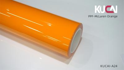 China Mclaren Orange TPU Car Paint Protection Film Automotive PPF Good Toughness for sale