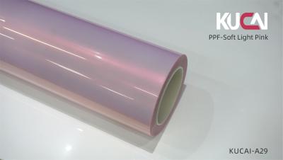 China Soft Light Pink TPU Paint Protection Film PPF For Car Body KUCAI Manufacture for sale