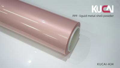 China Liguid Metal Shell Pink Coloured PPF Film 5ftx49ft Automotive Paint Protection Film for sale