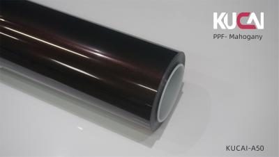 China Mahagoni Rood PPF TPU Roll Auto Verf Beschermingsfilm Hoogglanzend Of Matte Afwerking Te koop