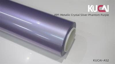 China TPU Metallic Silver Phantom Purple PPF Car Paint Protection Film Anti Scratch for sale