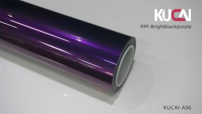 China TPU Bright Black Purple PPF Paint Protection Film Anti Scratch Self Healing for sale