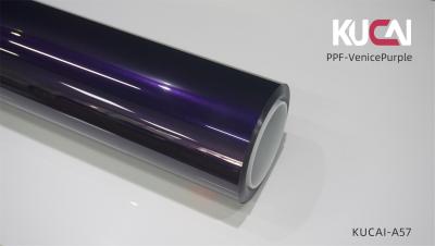 China 1.52mx15m Venice Purple Coloured Ppf Film , TPU Automotive Paint Protection Film for sale